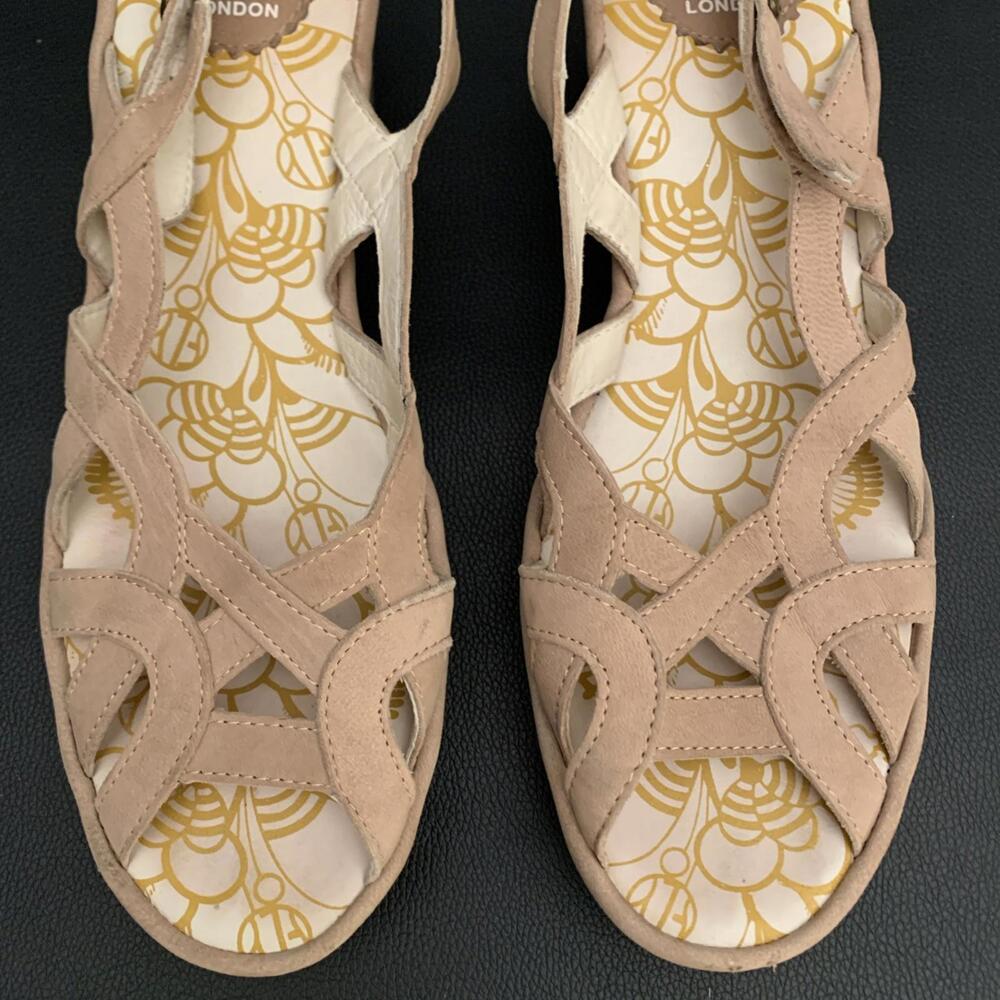 FLY London Leather Sandals Women's EU 41, US 10 - Picture 3 of 10